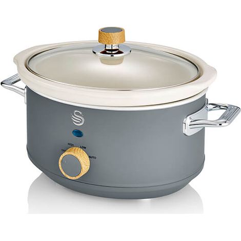Swan Nordic Slate Grey 3.5L Slow Cooker (1/5)
