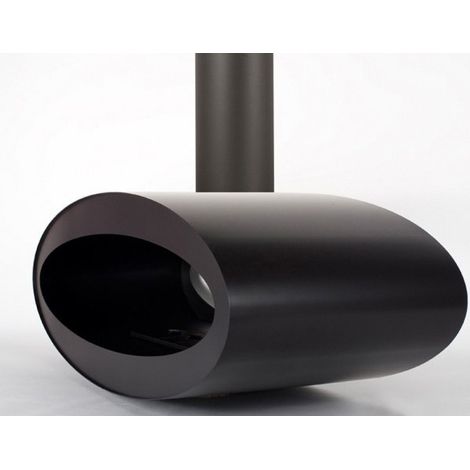 MERU TUBE - Biocamino Sospeso Ruotante nero (1/5)