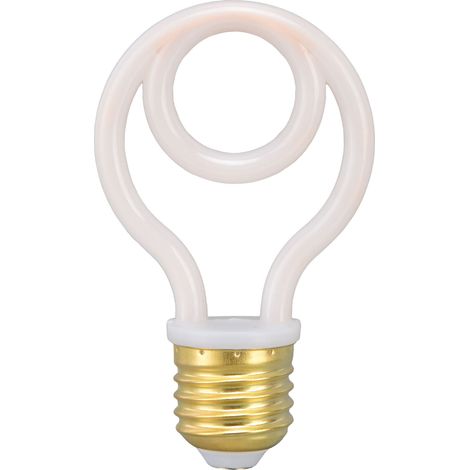 Ortviai Ampoule LED filament linéaire E27 220 V 2700 K chaleureuse, modèle ML-A01 laitée, design rétro et économe (1/5)