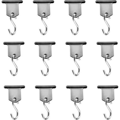 Pack de 12 crochets en S pour rail d'auvent sur mobil-home (1/5)