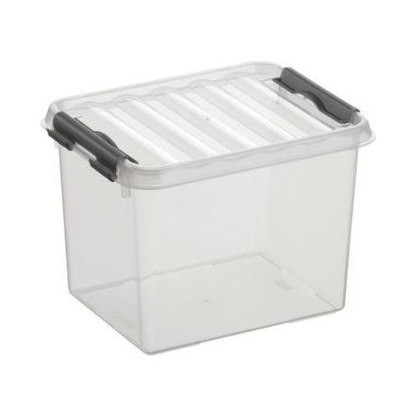 Sunware Aufbewahrungsbox Q-Line mit Deckel 20 x 15 cm 3 L transparent Boxen, Körbchen & Kisten (1/3)