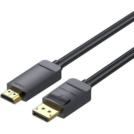 Cableconverter vention hagbg/ displayport male -- hdmi 4k male/ 1,5m/ nero