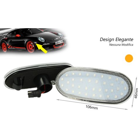 Kit Freccia Laterale a Led Side Marker Lente Trasparente Mercedes Benz Sprinter W906 VW Crafter 2006 (1/3)