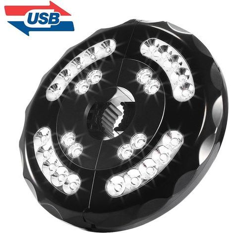 Kabellose Sonnenschirmleuchte – 28 LEDs – 4 Modi – 4400 mAh – Akku- und USB-Ladefunktion – Für Garten, Strand, Outdoor-Aktivitäten, Grillen, Partys und Camping – Weiß (1/5)