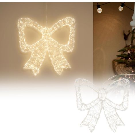 ECD Germany LED Weihnachtsschleife, LED Schleife Weihnachten mit Timer (1/5)