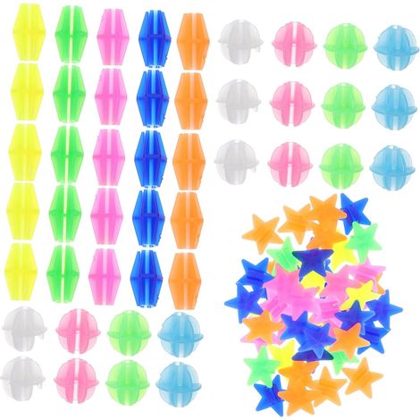 108 Pièces Perles Décoratives pour Rayons De Vélo Accessoires De Vélo Clips pour Rayons Décorations pour Roues De Perles pour De (1/5)