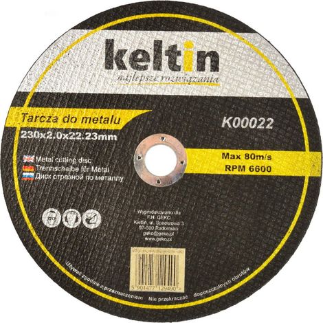 Disco de corte geko k00022 230 mm 2 mm reforzado con fibra (1/3)