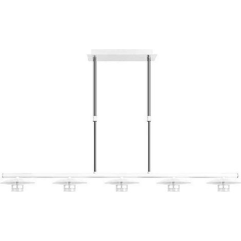 Lampara Ciudad Del Cabo 5l 30w 4000k Blanco/plata Regx104x15 Cm 2400 Lm (1/5)
