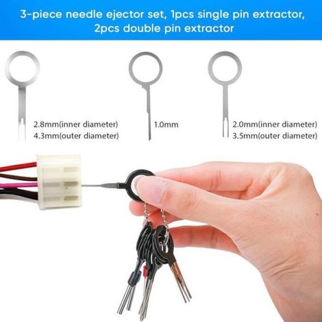 Kit Démontage Broches Bornes - 82 Pièces - Pour Connecteurs Électriques Appareils Ménagers Automobiles - Outil Réparation Câblage (1/4)