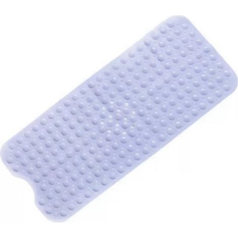 Alfombrilla ducha antideslizante resistente moho 100x40 cm, alfombrilla antideslizante PVC ducha goma suave ventosa orificio drenaje, rosa (1/5)