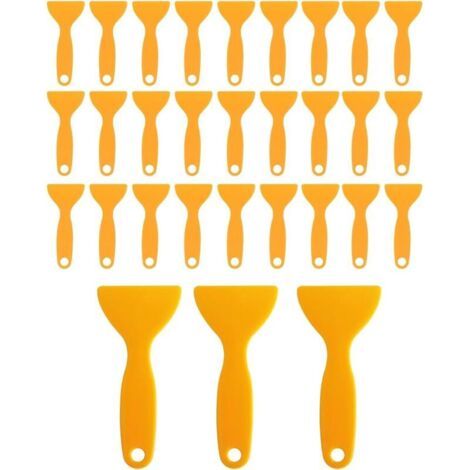 BUNTHAUS Lot de 30 grattoirs en plastique pour imprimante 3D, grattoirs flexibles pour retirer la résine d'impression 3D, outils d'installation d'autocollants pour éliminer les bulles (1/5)