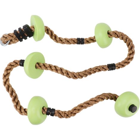 Corde d'escalade pour enfants en PP et plastique 6,5 pieds - Corde d'équilibre et de pratique pour balançoire d'arbre (1/5)