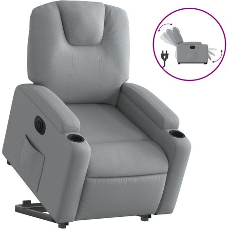 Maison Exclusive - Relaxsessel mit Aufstehhilfe Elektrisch Hellgr