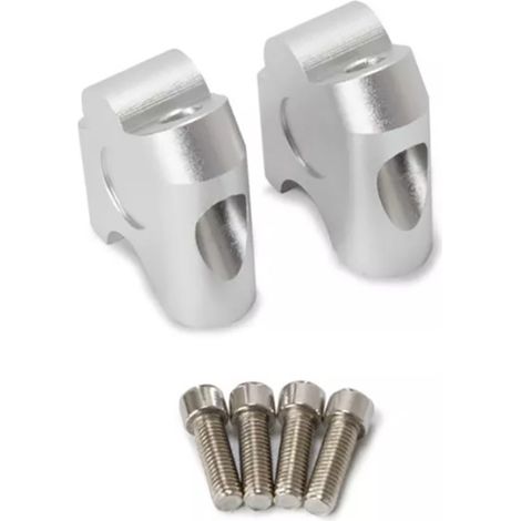 Sollbry Elevador de manillar, 2 piezas de 22 mm, universal, para motocicleta, abrazadera de manillar, adaptador de reubicación trasera (1/4)