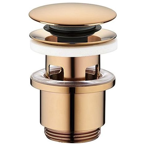 Bonde de Lavabo - EDOUARD ROUSSEAU - Clic-Clac - Diam. 63 mm - Certifiée NF - Finition Rose Gold (1/4)