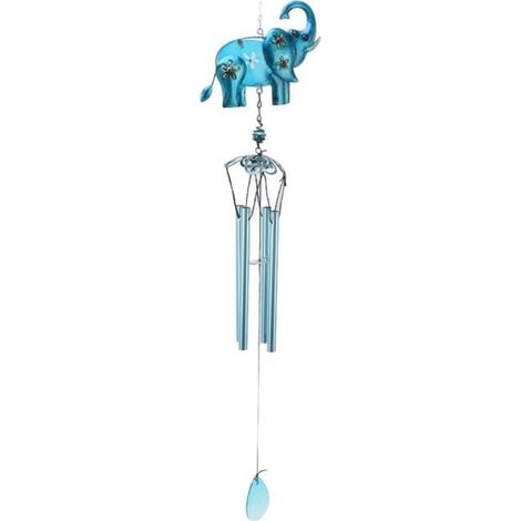 Carillon éolien - - Élément décoratif bleu - Son musical apaisant - Pour jardin et balcon (1/4)