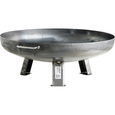 Buschbeck Feuerschale Eisen Feuerstelle Ø 80cm 2 Griffe Feuerkorb Gartenfeuer (1/2)