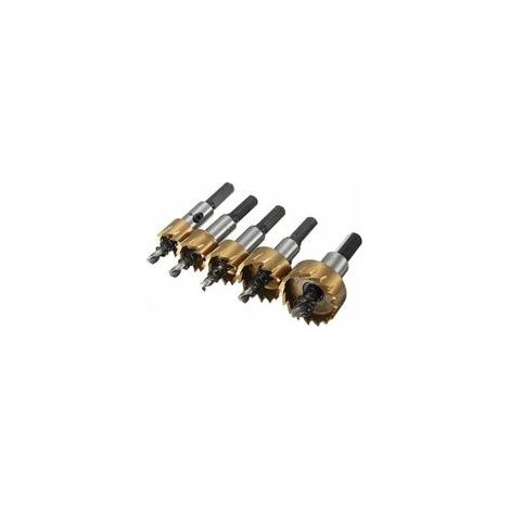 5pcs Kit 1630MM HSS Forets Scie Cloche Trou Fraise Perceuse Cobalt 6542 Haute Vitesse Acier Metal Bois Alliage