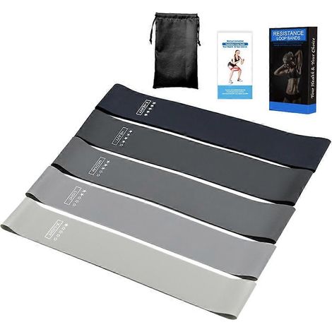 Bandes de résistance pour exercices fessiers et hanches, anneaux antidérapants, unisexe (1/5)