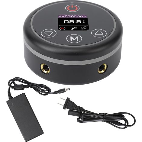 Alimentation tatouage LED numérique double sortie 100-240V prise US, écran lumineux multicolore, bloc d'alimentation pour machine à tatouer. (1/5)