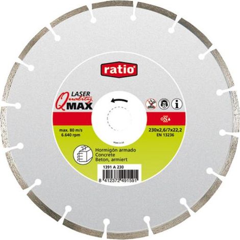 Disco diamante Quality max Ratio - 115 x 2,2 x 22,2 mm.