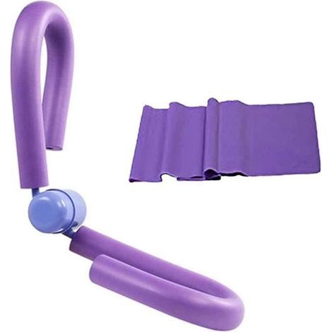 (Violet)Musculation Jambes,Appareil Musculation Fessier avec Bande Elastique,Sport Maison Materiel pour Exercices Hanches,Jambe(Violet) (1/4)
