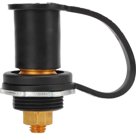 Connecteur borne batterie 250A M10 avec capuchon coloré pour auto camping-car bateau noir négative (1/5)