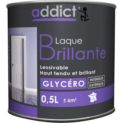 Lackfarbe Glänzend Glykär 0,5 Liter Schwarz - Addict