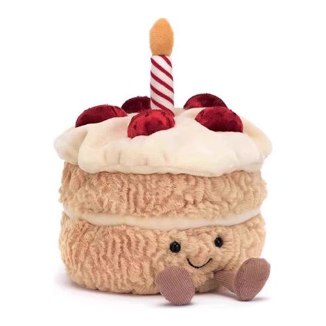 Pièce décorative gourmande Gâteau d'anniversaire 20 cm décoration de cuisine ou salle à manger cadeau original et ludique (1/2)