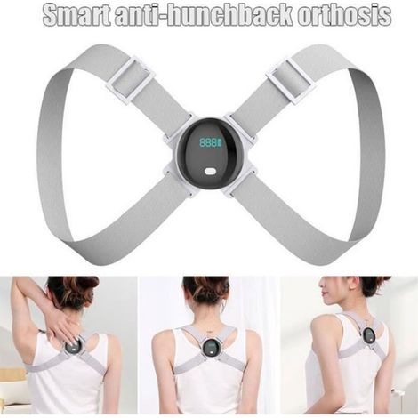 Correcteur de Posture Dos Homme Femme, Réglable avec Rappel Vibration, Redresse Dos Invisible, Ceinture Dorsale pour Maintien Dos (1/4)