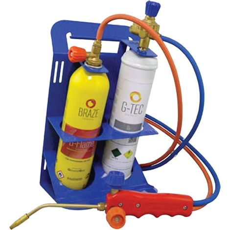 Kit Saldobrasatura con Riduttori Pressione e Bombole Ossigeno + B Flame GER