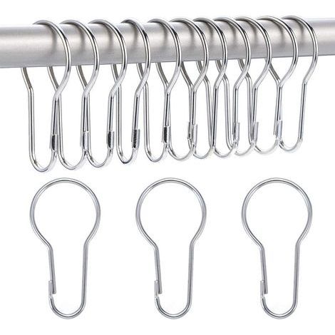 40 Pack Anneaux de Rideau de Douche Crochets Suspendus pour Tri et Organisation (1/5)