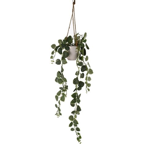 90cm Artificial Potted Hanging Trailing Green Plant - String of Hearts (1/4)