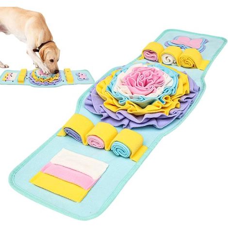 Alfombra olfativa para perros, alfombra de entrenamiento antideslizante, resistente a las mordeduras, juguete interactivo para perros (1/5)