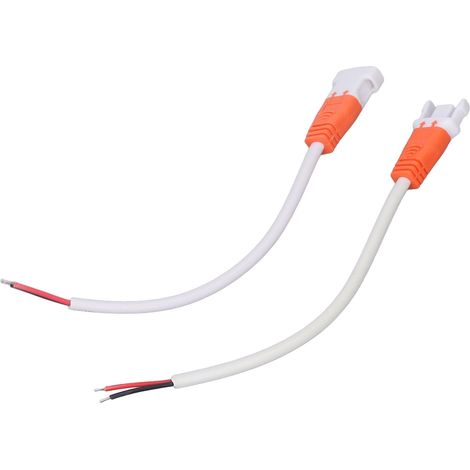 Lot de 10 raccords pour bandeau LED 16AWG 2 broches connecteur rapide mâle femelle ABS portable (1/5)