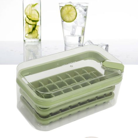 Pressez le moule à glaçons pour obtenir un bac à glaçons (vert). (1/5)
