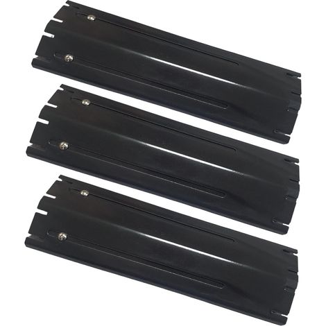 3 Diffuseur de chaleur, Réglable, Acier inoxydable 430, Céramique noir, Pour barbecue à gaz universel