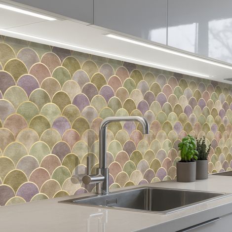 SCHIENALI CUCINA Morbido - Oro - Colorato 300x60 cm (1/5)