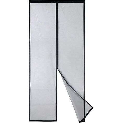 (100x210CM) Moustiquaire magnétique robuste, fermeture automatique de haut en bas, garde l'air frais à l'intérieur et les insectes à l'extérieur