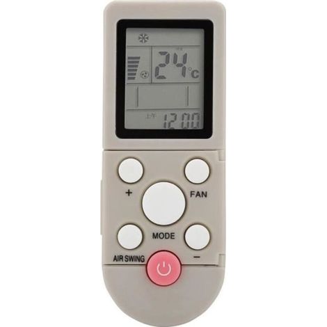 Bardusch - Télécommande Universelle Climatiseur, 10 m / 33 ft Remplacement Télécommande Climatiseur pour AUX YKR-F / 001 YKR-F / 09R / 010-TIP (1/4)