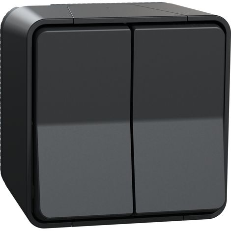 MUREVA grauer IP55 10 AX 250 V AC 2-Wege-2-Element-Wippschalter
