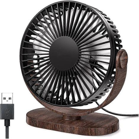 SNQTV-6,5-Zoll-USB-Tischventilator, 3 Geschwindigkeitsstufen, leise, tragbar, 360°-Drehung, Mini-Personenventilator (1/5)