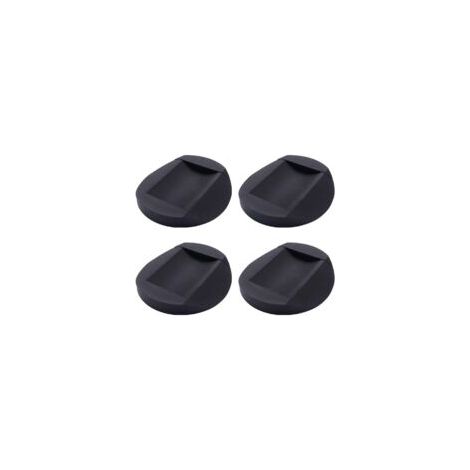 4 Stück rutschfeste Gummipads, Möbelrollen-Untersetzer, Stuhlbeinpolster für alle Bodenarten, Möbelrollen, Schwarz, 3,5 x 5 cm – Crezuo