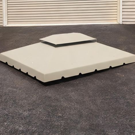 Tonnelle de jardin beige en poliestere (1/5)