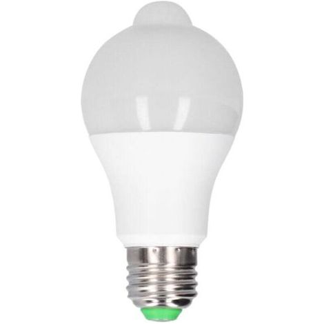 Ampoule LED E27 Détecteur de Mouvement PIR pour Couloir Chambre Escalier 85-265V Blanc Chaud
