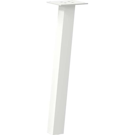 Maison Exclusive - Couchtischbeine 4 Stk. Weiß 30 cm Stahl