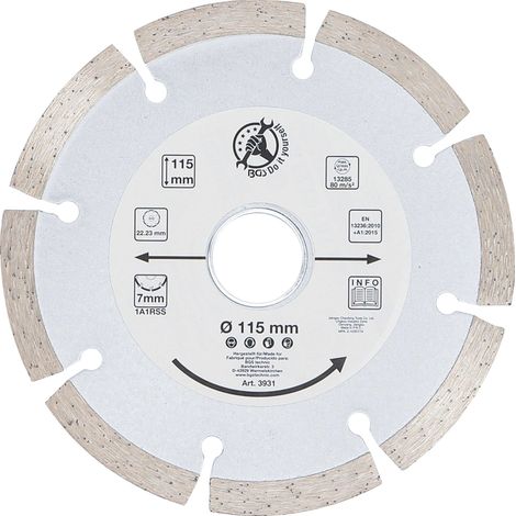 Disco da taglio con corona segmentata  Ø 115 mm (1/3)