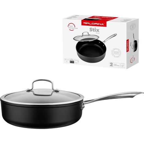 Padella Florina Stix con coperchio per induzione e gas 28 cm 4 l