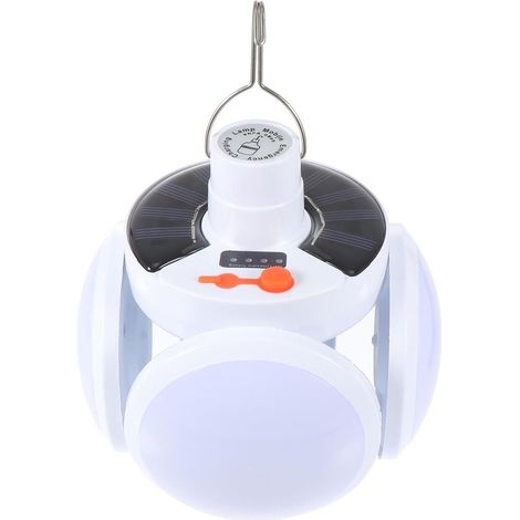 Lampe Solaire Multifonction pour Camping et Urgence Lumière Suspendue Pratique et Rechargeable Éclairage Extérieur pour Tente et Activités Plein Air (1/5)