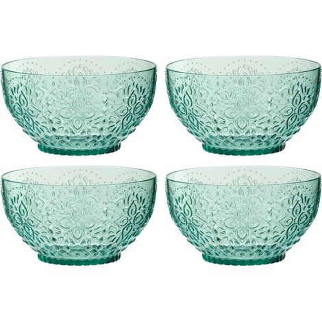 Lot de 4 Bols Réutilisables "Barbra" 94,6cl Bleu Aqua (1/2)
